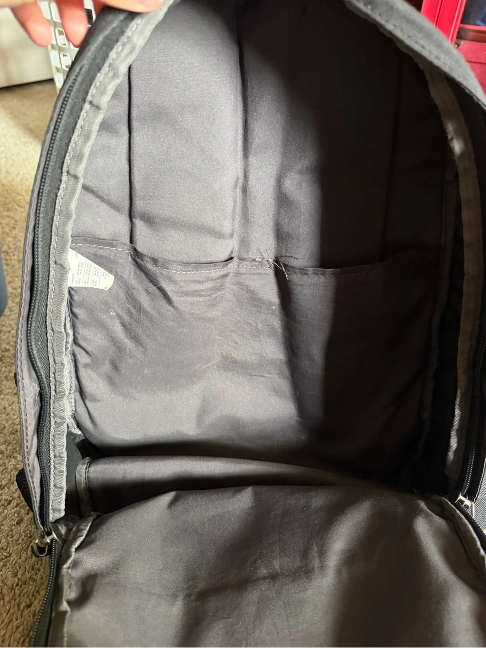 Nike Black Men's Backpack with White Swoosh